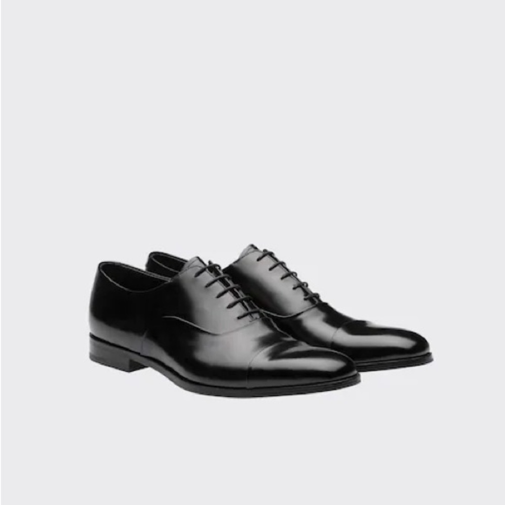 Prada plain toe derby shoes